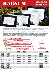 Прожекторы светодиодные Magnum FL12 ECO LED slim